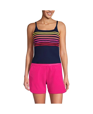 Lands' End Women's Dd-Cup Chlorine Resistant Square Neck Tankini Swimsuit Top
