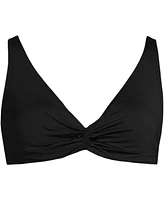 Lands' End Plus Ddd-Cup Twist Front Underwire Bikini Swimsuit Top