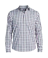 Lands' End Men's Traditional Fit Long Sleeve Travel Kit Shirt