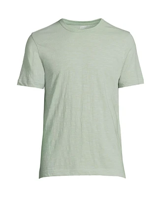 Lands' End Men's Short Sleeve Garment Dye Slub T-Shirt