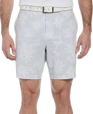 Pga Tour Men's Tropical Print Active Waistband 8" Golf Shorts