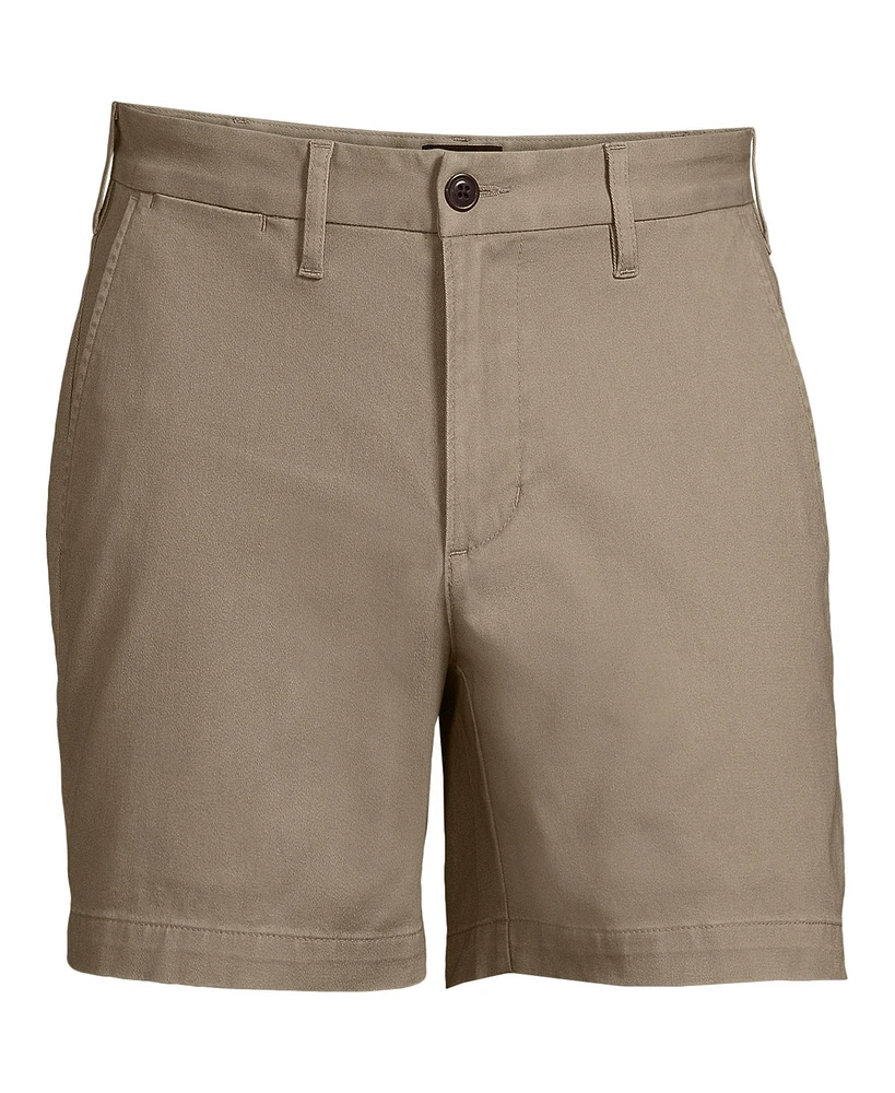 Lands' End Men's 6" Traditional Fit Comfort First Waist Knockabout Chino Shorts