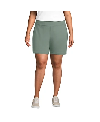 Lands' End Plus Size Starfish Mid Rise 7" Shorts