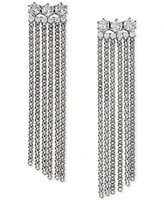 Eliot Danori Cubic Zirconia Fringe Statement Earrings, Created for Macy's