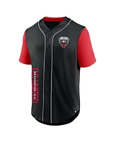 Fanatics Branded Men's Black D.c. United Balance Fashion Baseball Jersey