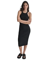 Dkny Jeans Women's Ribbed Knit Sleeveless Bodycon Dress