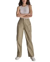 Dkny Jeans Women's High Rise Cotton Cargo Pants