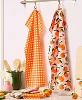 Kate Spade New York Squeeze the Day and Spring Gingham Kitchen Towel 4-Pack