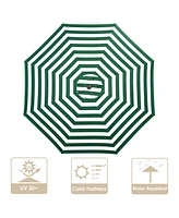 Ft Patio Umbrella Replacement Canopy Market Table Top Sunshade Cover Garden