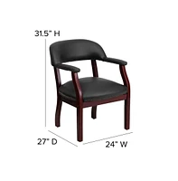 Emma+Oliver Conference Chair With Accent Nail Trim