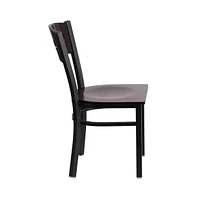 Decorative 3 Circle Back Metal Restaurant Dining Chair