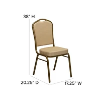 Crown Back Stacking Banquet Dining Chair
