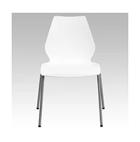 Multipurpose Home Office Stack Chair With Lumbar Support