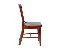 School House Back Wooden Restaurant Dining Chair