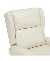 Callinan Contemporary Faux Leather Manual Recliner