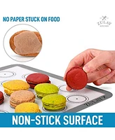 Zulay Kitchen Macaron Silicone Baking Mats 4-Pc