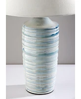 Adesso 25" Ribbed Ceramic Catalina Table Lamp