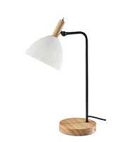 Adesso 21.5" Wood Peyton Desk Lamp