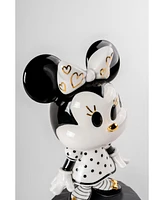 Lladro Minnie Mouse Sculpture in Black and White