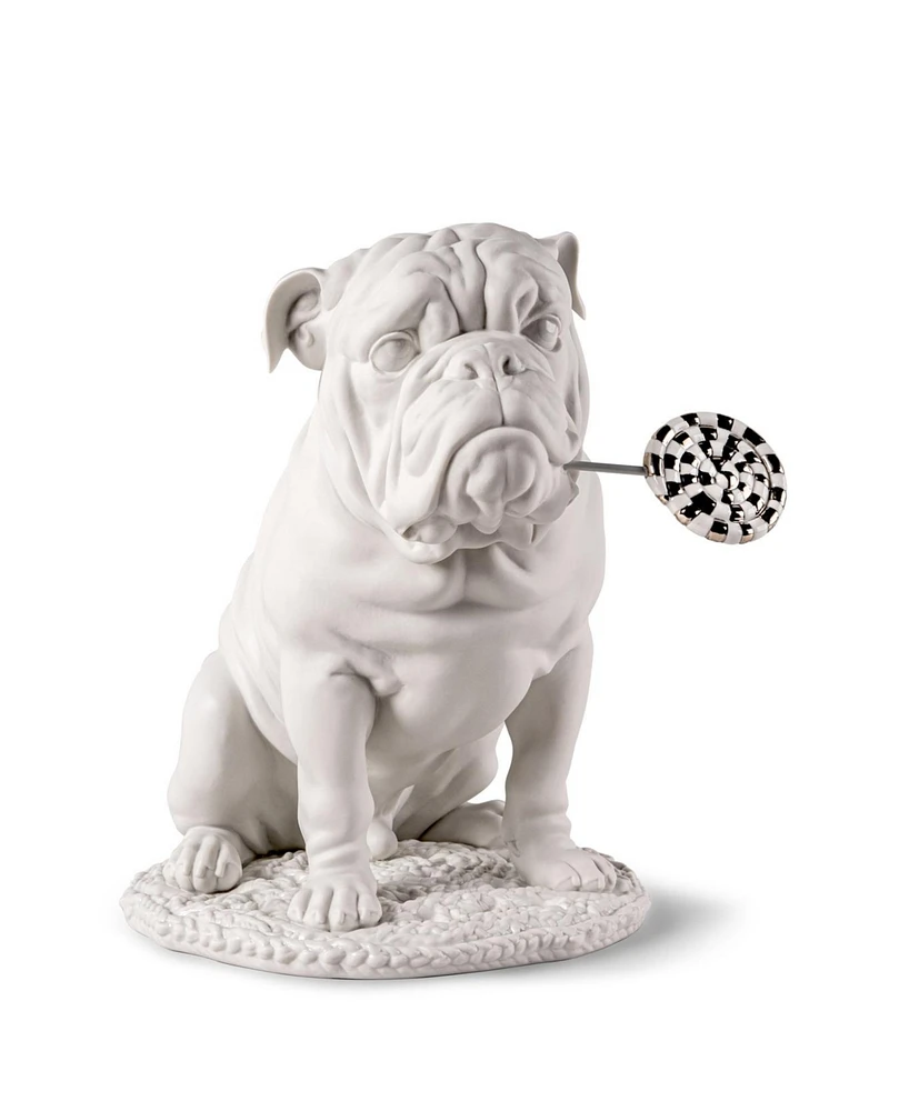 Lladro Bulldog with Lollipop Re-Deco