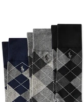 Polo Ralph Lauren Men's Socks, Extended Size Argyle Dress Men's Socks 3-Pack