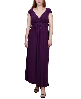 Ny Collection Ruched Empire-Waist Maxi Dress