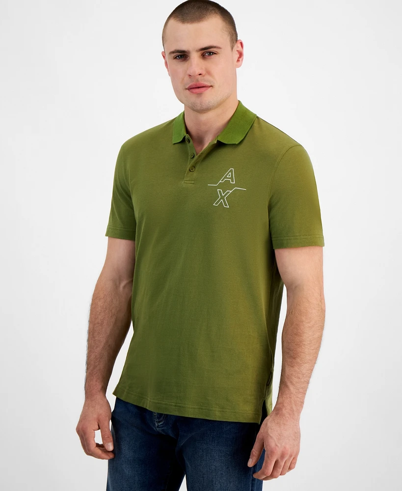 A|X Armani Exchange Men's Logo Polo Shirt, Created for Macy's