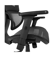 Emma+Oliver Ergonomic Mesh Office Chair-Synchro-Tilt, Headrest, Adjustable Pivot Arms