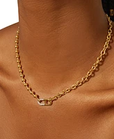 Audrey by Aurate Diamond Horizontal Link Two-Chain 18" Pendant Necklace (1/5 ct. t.w.) in Gold Vermeil, Created for Macy's