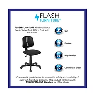 Emma+Oliver Mid-Back Mesh Swivel Task Office Chair With Pivot Back
