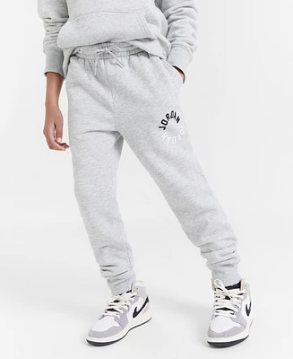 Jordan Big Boys Logo-Print Heathered Fleece Joggers