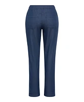 Olsen Women's Lisa Fit Straight Leg Denim Look Jersey Pant