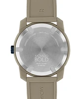 Movado Men's Swiss Bold TR90 Gray Silicone Strap Watch 42mm
