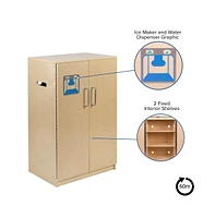 Children's Wood Refrigerator For Commercial Or Home Use - Kid Friendly Design