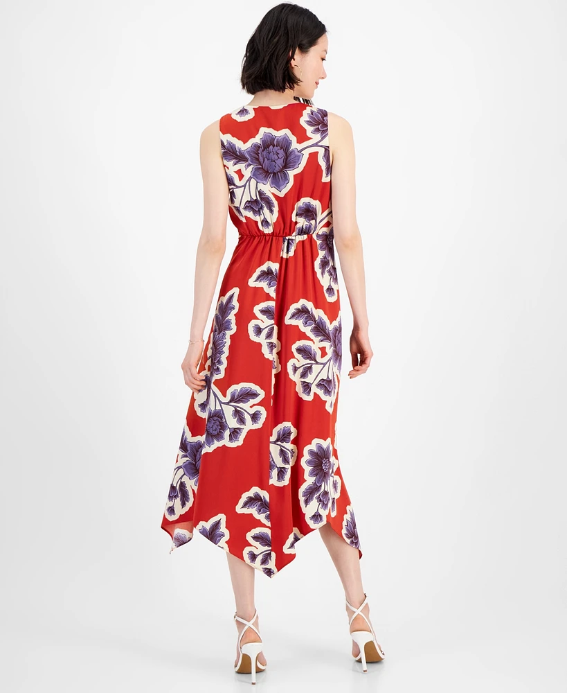 Anne Klein Women's Floral-Print Midi Dress