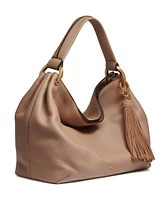 Donna Karan New York Glenwood Leather Shoulder with Tassel Detail