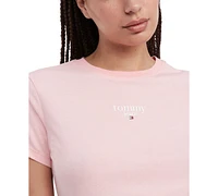 Tommy Jeans Women's Essential Logo Slim-Fit T-Shirt