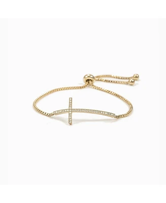 Bearfruit Jewelry Horizontal Cross Adjustable Bracelet