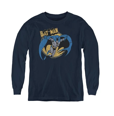 Batman Boys Youth Through The Night Long Sleeve Sweatshirts