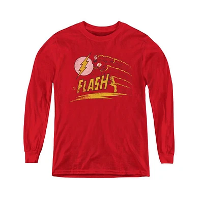 Flash Boys Dc Youth Comics Like Lightning Long Sleeve Sweatshirts