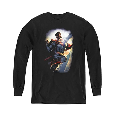 Superman Boys Youth Ck Superstar Long Sleeve Sweatshirts