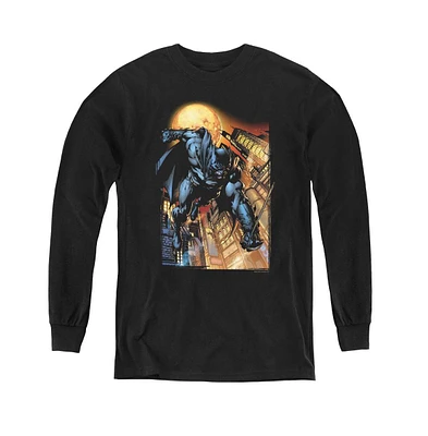 Batman Boys Youth The Dark Knight 1 Long Sleeve Sweatshirts