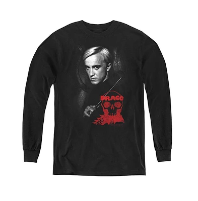 Harry Potter Boys Youth Draco Portrait Long Sleeve Sweatshirts