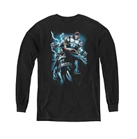 Batman Boys Youth Evil Rising Long Sleeve Sweatshirts