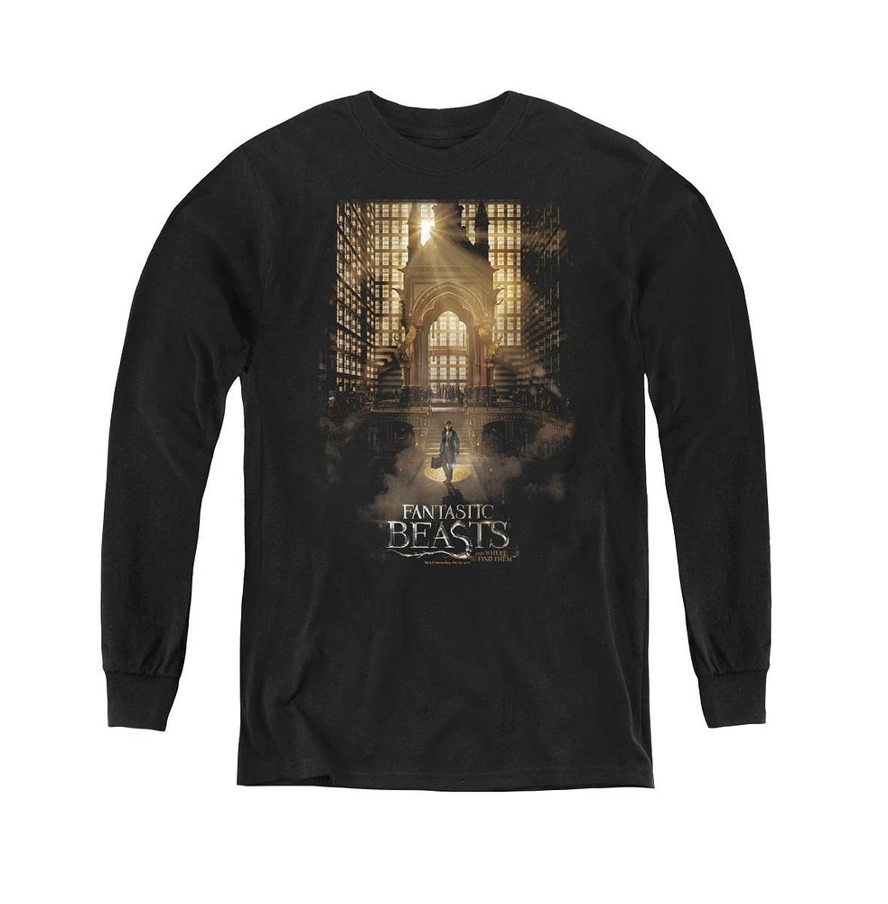 Fantastic Beasts Boys Youth Poster Long Sleeve Sweatshirts