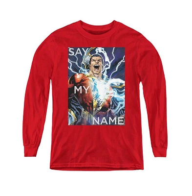 Justice League Boys of America Youth Say My Name Long Sleeve Sweatshirts