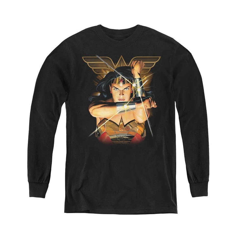 Justice League Boys Youth Deflection Long Sleeve Sweatshirts