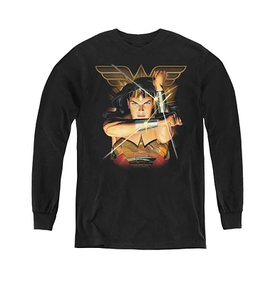 Justice League Boys Youth Deflection Long Sleeve Sweatshirts