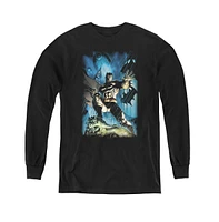 Batman Boys Youth Stormy Dark Knight Long Sleeve Sweatshirts