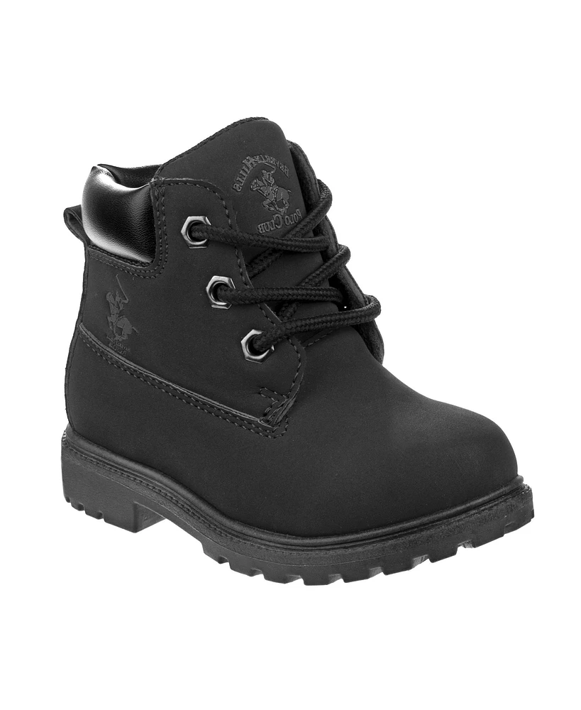 Beverly Hills Polo Club Toddler Lace-Up Construction Boots